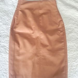 Selfie Leslie vegan leather pencil skirt